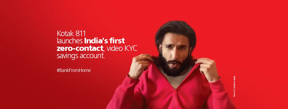 Apply for Kotak 811 Zero balance savings account
