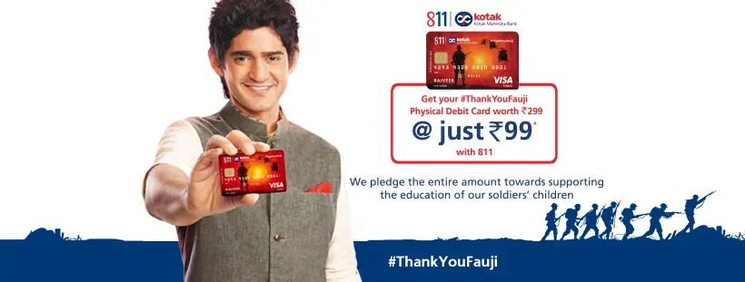 Kotak 811 debit card