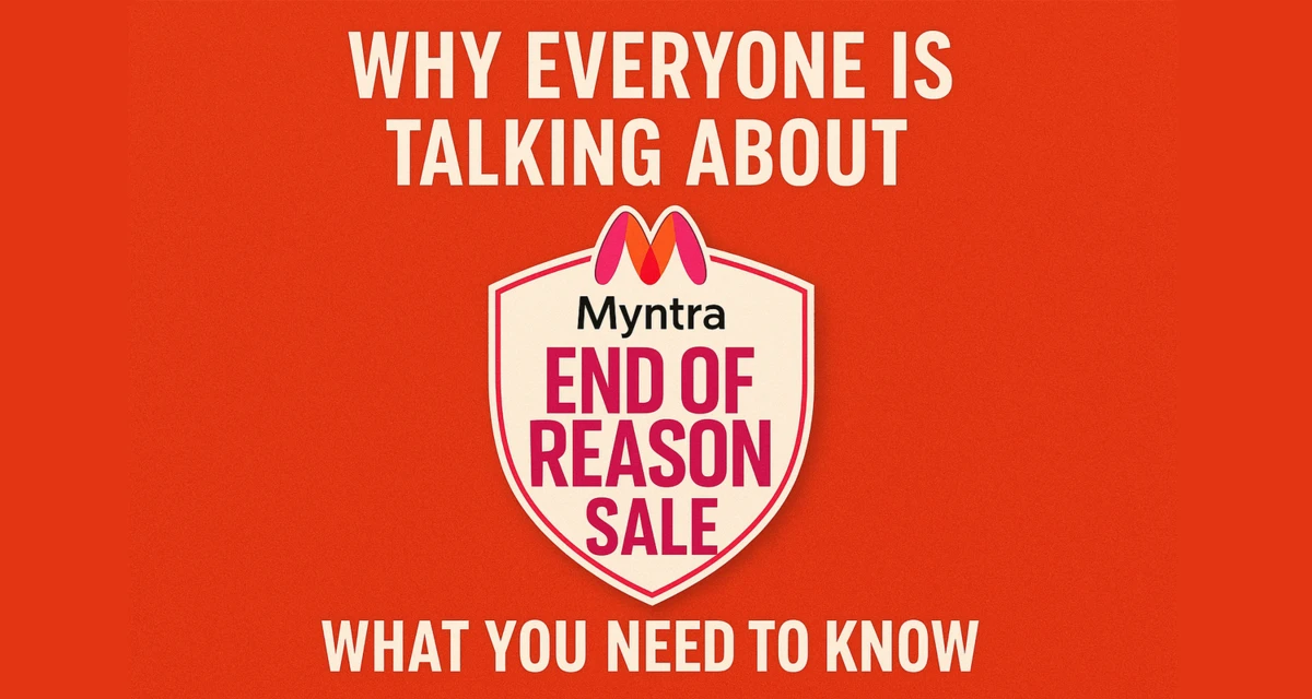 Main banner of Myntra End of Reason Sale 2025 with dates and discount highlights